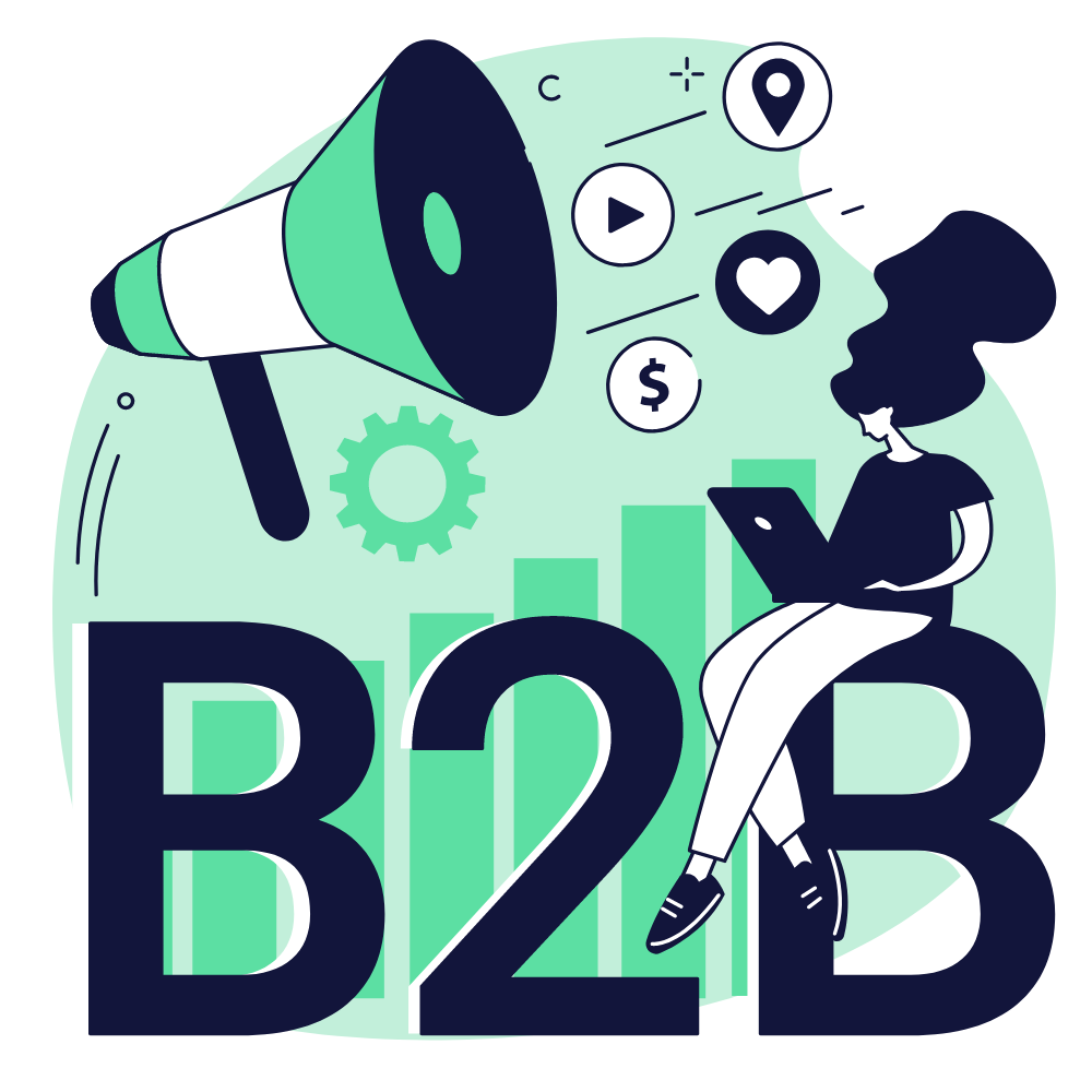 B2B icon representing OrderScope's robust features for streamlined B2B workflows.
